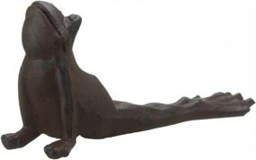 img 3 attached to 🐸 Charming Brown Cast Iron Frog Door Wedge: Practical and Quirky for Your Home