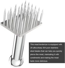 img 2 attached to Heavy Duty Stainless Tenderizer Profession Tenderizing