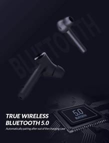 img 1 attached to 🎧 Беспроводные наушники Bluedio Hi(Hurricane) Bluetooth 5.0 с чехлом для зарядки - мини-гарнитура для автомобиля, встроенный микрофон для мобильного телефона, бега, Android| 5 часов воспроизведения.