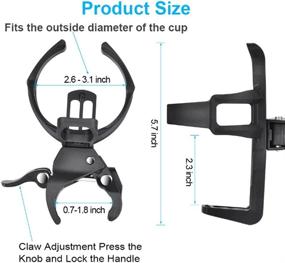 img 3 attached to 🚲 2-Piece Bicycle Water Bottle Cages: Lightweight and Durable Bike Bottle Holders, Convenient Adjustable Cup Holder, Screwless Installation for Quick Set-up