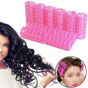 img 1 attached to Curlers Plastic Rollers Styling Portable