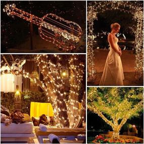 img 3 attached to 🎄 Quntis 328FT 500 LEDs Warm White Christmas String Lights - Xmas Tree Cluster Lights with 8 Modes, Waterproof for Outdoor Indoor Holiday Wedding Party Decoration - UL588 Approved