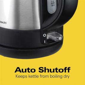 img 1 attached to 🍵 Hamilton Beach Electric Tea Kettle 40998: Cordless, Auto-Shutoff, Stainless Steel