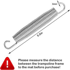 img 3 attached to Huwaimi Trampoline Springs Stainless Replacement