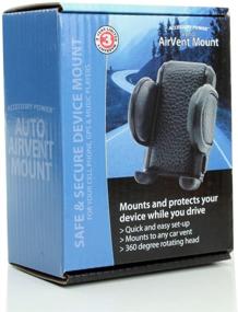 img 1 attached to 📲 USA Gear Car Mount Air Vent Phone Holder Cradle - Adjustable Display & 360 Degree Rotation for Samsung Galaxy, Motorola Droid, Apple iPhone & More