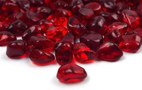 img 2 attached to 🔴 Познайте универсальный камень OMEM Big Red Glass Crystal: идеально подходит для аквариумов, рыбных аквариумов, ваз, тарелок и многого другого!