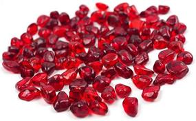 img 4 attached to 🔴 Познайте универсальный камень OMEM Big Red Glass Crystal: идеально подходит для аквариумов, рыбных аквариумов, ваз, тарелок и многого другого!