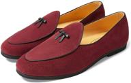 👞 timeless charm: vintage belgian loafers in classic burgundy logo