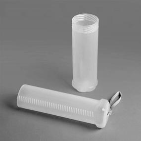 img 2 attached to Clear Extendable Plastic Brush Case for Long Paint Brushes - Storage Tube Container for Watercolor Pens and Drawing Tools (TPPI40647)