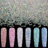 💎 15000pcs ultra mini 1.2mm ab diamond beads for nail art: glass sand shine rhinestones iridescent crystals, long lasting similar to swarovski, diy crafts with 2pcs triangle trays by belleboost logo