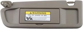 img 4 attached to 🌞 Dasbecan Warm Gray Left Driver Side Sun Visor | Compatible with Honda Civic 2006-2011 | Replacement Part: 83280-SNA-A01ZE