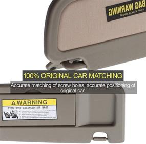 img 2 attached to 🌞 Dasbecan Warm Gray Left Driver Side Sun Visor | Compatible with Honda Civic 2006-2011 | Replacement Part: 83280-SNA-A01ZE