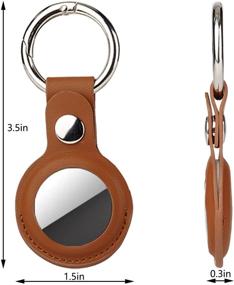 img 3 attached to Leather Anti Lost Keychain，Scratch Protective Compatible