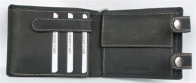 img 3 attached to 🏍️ Premium Genuine Leather Wallet for Bikers - Spacious and Stylish