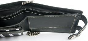 img 1 attached to 🏍️ Premium Genuine Leather Wallet for Bikers - Spacious and Stylish