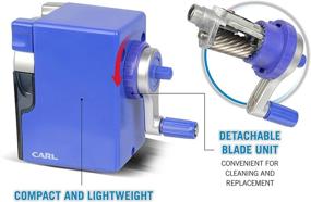 img 1 attached to 🔵 Голубой карандаш точилка Carl CP-100A Coloris