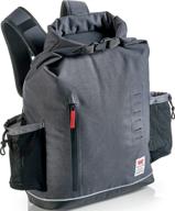 warn 102862 epic trail gear: roll-top backpack with adjustable shoulder and sternum straps logo
