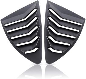 img 3 attached to 🚗 Enhance Your Ride with DXGTOZA Rear Side Window Louvers for Scion FR-S, Subaru BRZ, and Toyota 86 - Racing Style Air Vent Louver Scoop Shades Cover (2013-2021)