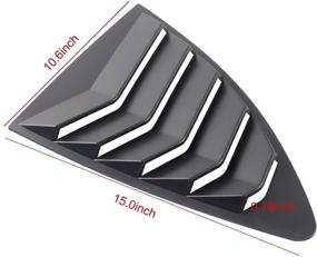 img 1 attached to 🚗 Enhance Your Ride with DXGTOZA Rear Side Window Louvers for Scion FR-S, Subaru BRZ, and Toyota 86 - Racing Style Air Vent Louver Scoop Shades Cover (2013-2021)