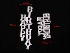 img 1 attached to 🎂 Mvchifay Cutting Dies Metal Stencils: Perfect Scrapbooking Tool for DIY Craft Enthusiasts - Create Beautiful Paper Card Embellishments (Happy Birthday)