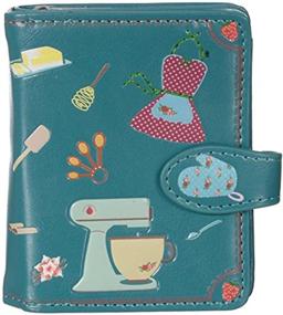 img 3 attached to 👛 Stylish Shag Wear Women's Vegan PU Faux Leather Colorful Small Wallet - Zipper Closure Inside!