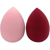 qpeuim makeup sponge blender beauty foundation blending sponge – flawless application for liquid, cream, and powder makeup, multi-colored sponges, 2 pack logo