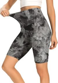 img 3 attached to 🚴 GAYHAY 8" Biker Shorts for Women - Tummy Control & High Waist: Perfect for Yoga, Workouts, and Running