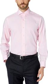 img 3 attached to BUTTONED Classic Cutaway Collar Non Iron Men's Clothing