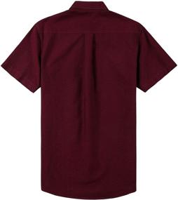 img 3 attached to MUSE FATH Wine Red Men's Pocket Shirt, Regular Fit, XXL Size – Clothing