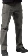 ultimate winter gear: free soldier men's outdoor softshell fleece lined cargo pants with belt логотип