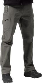 img 4 attached to Ultimate Winter Gear: FREE SOLDIER Men's Outdoor Softshell Fleece Lined Cargo Pants with Belt