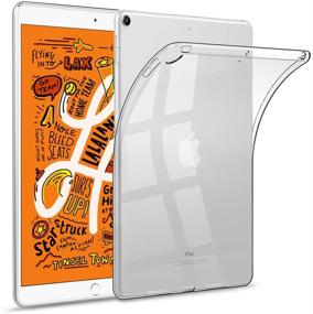 img 4 attached to 📱 HBorna Slim Lightweight Silicon TPU Back Cover for iPad Mini 5th Generation 2019, Clear Case for 7.9" iPad Mini 2019