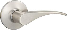 img 3 attached to Enhanced Satin Nickel Passage Door Lever by Amazon Basics - Optimal Performance Guaranteed