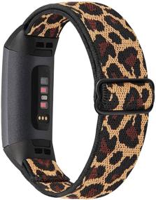 img 4 attached to Youkex Adjustable Elastic Nylon Watch Bands: Premium Fitbit Charge 4/3/SE Soft Replacement Wristband - Breathable Sport Strap for Women and Men