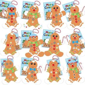 img 4 attached to Gingerbread Ornament Self Adhesive Sticker Holiday