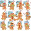 gingerbread ornament self adhesive sticker holiday logo