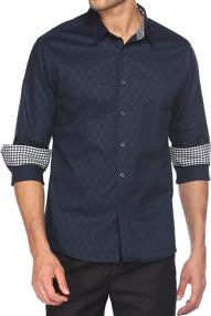 img 3 attached to 👔 Tinkwell Men's Casual Button-Down Shirt with Regular Sleeves - Clothing for Improved SEO