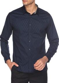 img 2 attached to 👔 Tinkwell Men's Casual Button-Down Shirt with Regular Sleeves - Clothing for Improved SEO