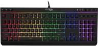 🎮 hyperx alloy core rgb – gaming keyboard with membrane comfort, silent and quiet keys, dynamic rgb led effects, spill resistant, dedicated media keys, compatible with windows 10/8.1/8/7 – black logo