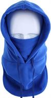 uherebuy balaclava fleece hood windproof logo