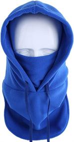 img 4 attached to UHEREBUY Balaclava Fleece Hood Windproof