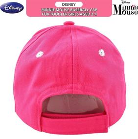 img 1 attached to 🎀 Adorable Disney Little Toddler Baseball Hat for Girls 2-7: Minnie Mouse Kids Cap
