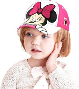 img 3 attached to 🎀 Adorable Disney Little Toddler Baseball Hat for Girls 2-7: Minnie Mouse Kids Cap