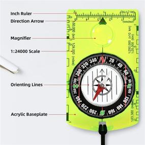 img 2 attached to Компас для спортивного ориентирования Backpacking Navigation Professional
