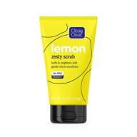 🍋 lemon zesty brightening facial scrub - clean & clear, vitamin c, lemon extract, gentle micro-scrubbies - buff, brighten skin, reduce shine - oil-free daily face cleansing scrub, 4.2 oz logo