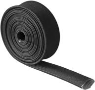 heat fiberglass shield sleeve adjustable hose heat spark plug wire high temp black colour 16ft-20mm(3/4&#34 logo