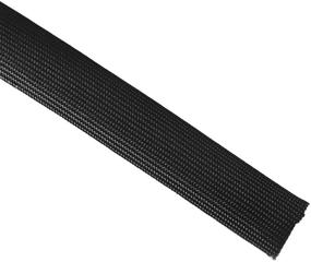 img 1 attached to Heat Fiberglass Shield Sleeve Adjustable Hose Heat Spark Plug Wire High Temp Black Colour 16FT-20MM(3/4&#34