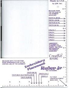 img 1 attached to 📏 Optimized Embroidery Placement Ruler Jr (Little Buddy)