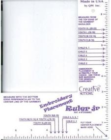 img 4 attached to 📏 Optimized Embroidery Placement Ruler Jr (Little Buddy)