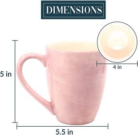 img 2 attached to 🐻 Large 20oz Ceramic Coffee Mug Tea Cup - Mom Life Mama Bear Pink, Pink